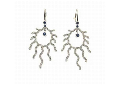 CZ Studded Gemstone Earring